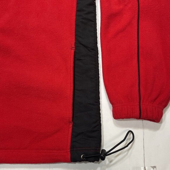 IZOD PERFORM-X Macro Fleece Softshell Jacket Men Large Red Full Zip Gorp‎ Core - Picture 4 of 16